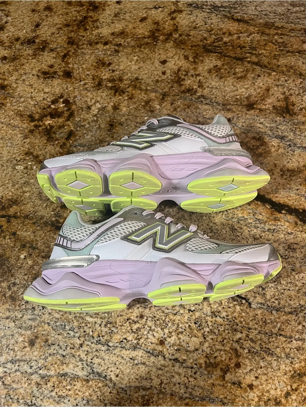 New Balance Women's Pastel Mesh Sneakers - Gray, Mint & Lavender Unisex